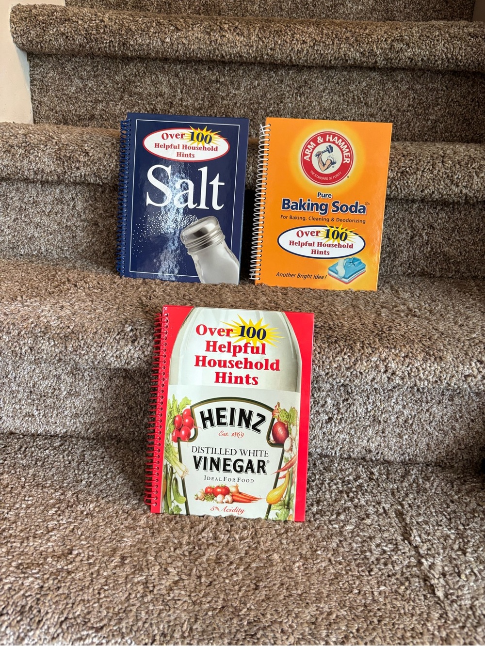 Distilled White Vinegar Helpful Household Hints Notebook - Red
